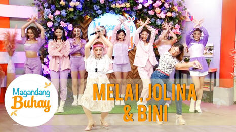 Momshie Jolina and Melai mimic BINI&#39;s signature pose Magandang Buhay