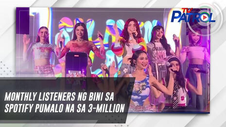 Monthly listeners ng BINI sa Spotify pumalo na sa 3-Million\ | TV Patrol