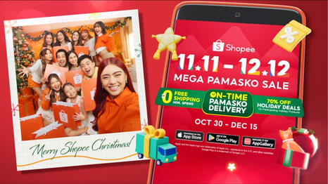 Shopee 11.11 Mega Pamasko Sale na ngayong October 20 - November 12!